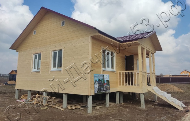 2 Каркасно-щитовой дом Д-3, 9х8.5м, 67.5 М², Московская область, Можайский район, деревня Старое Село. (6)